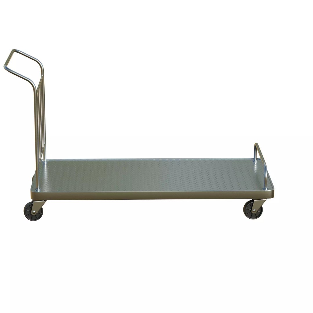 Roller Handcart 3D Model – Low Poly Game Ready Asset, FBX, OBJ - View 6