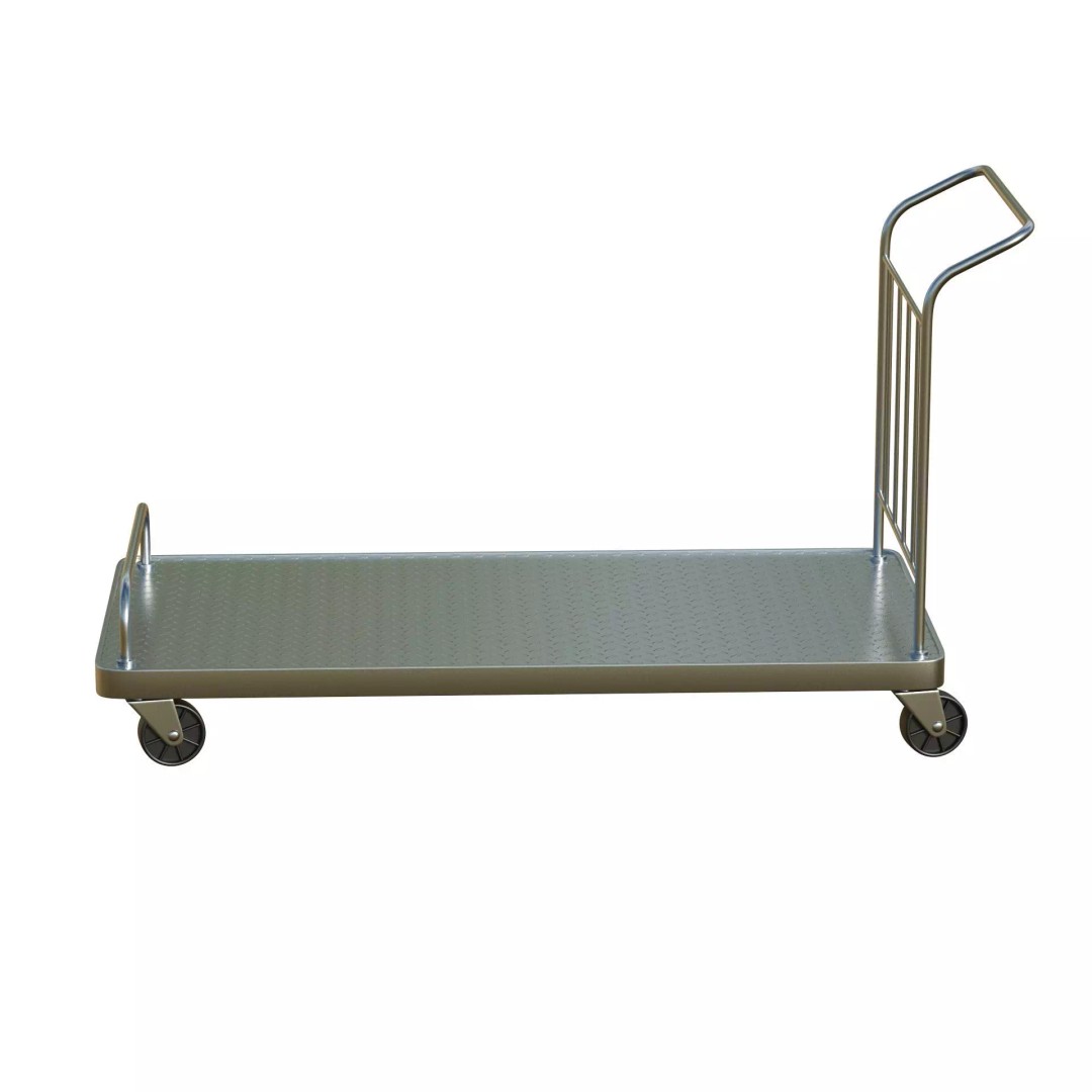 Roller Handcart 3D Model – Low Poly Game Ready Asset, FBX, OBJ - View 7