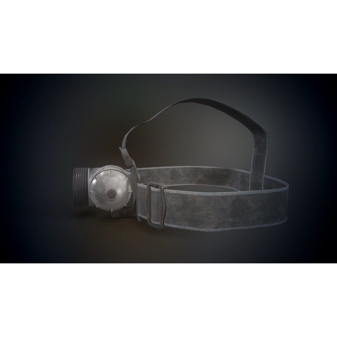 Headlamp Flashlight 3D Model – Low Poly Game Ready PBR Asset - View 20