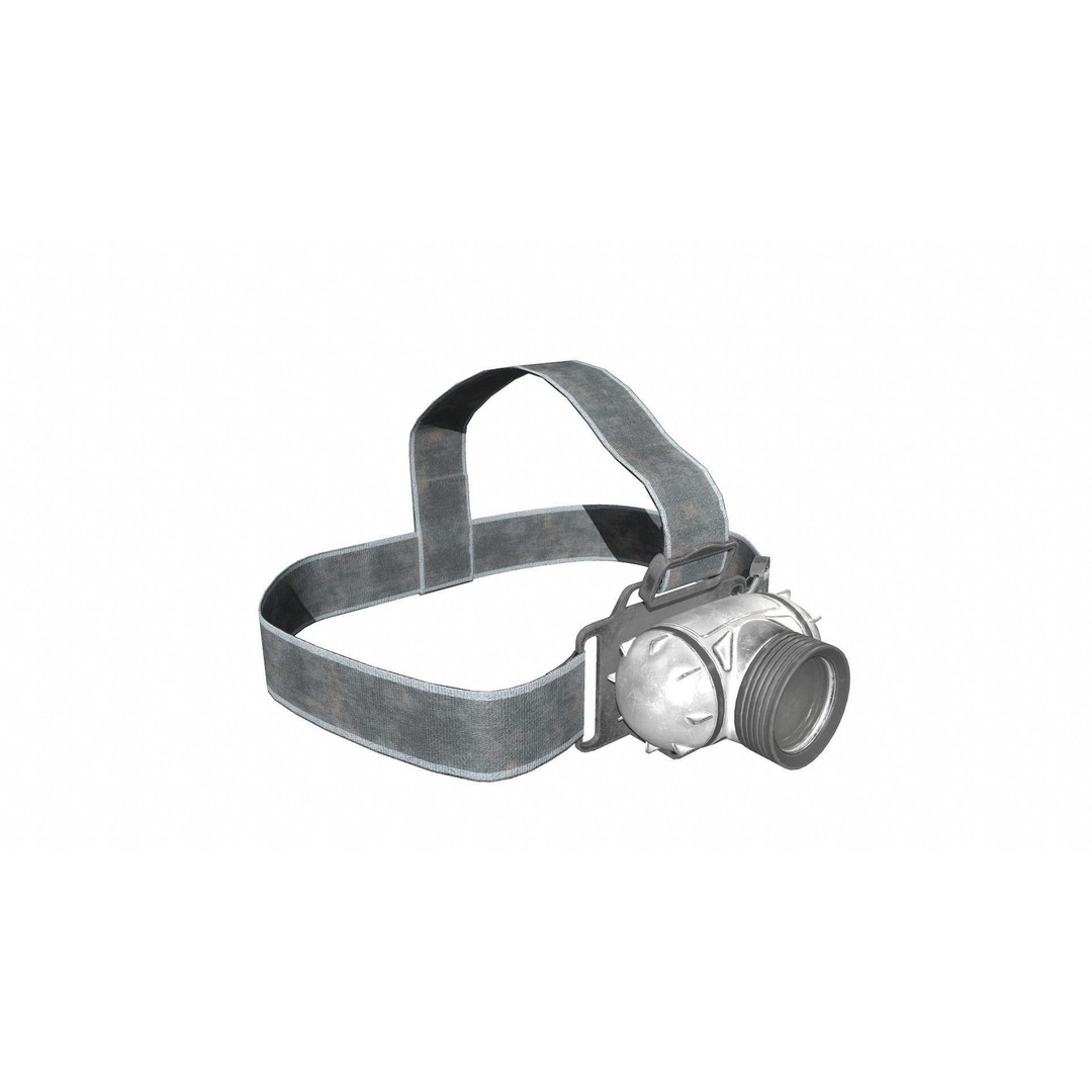 Headlamp Flashlight 3D Model – Low Poly Game Ready PBR Asset - View 26