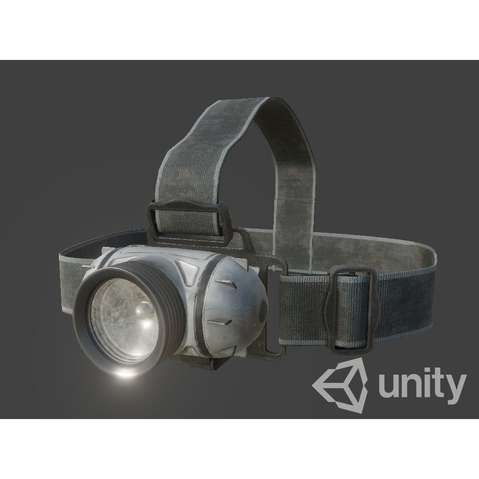 Headlamp Flashlight 3D Model – Low Poly Game Ready PBR Asset - View 30
