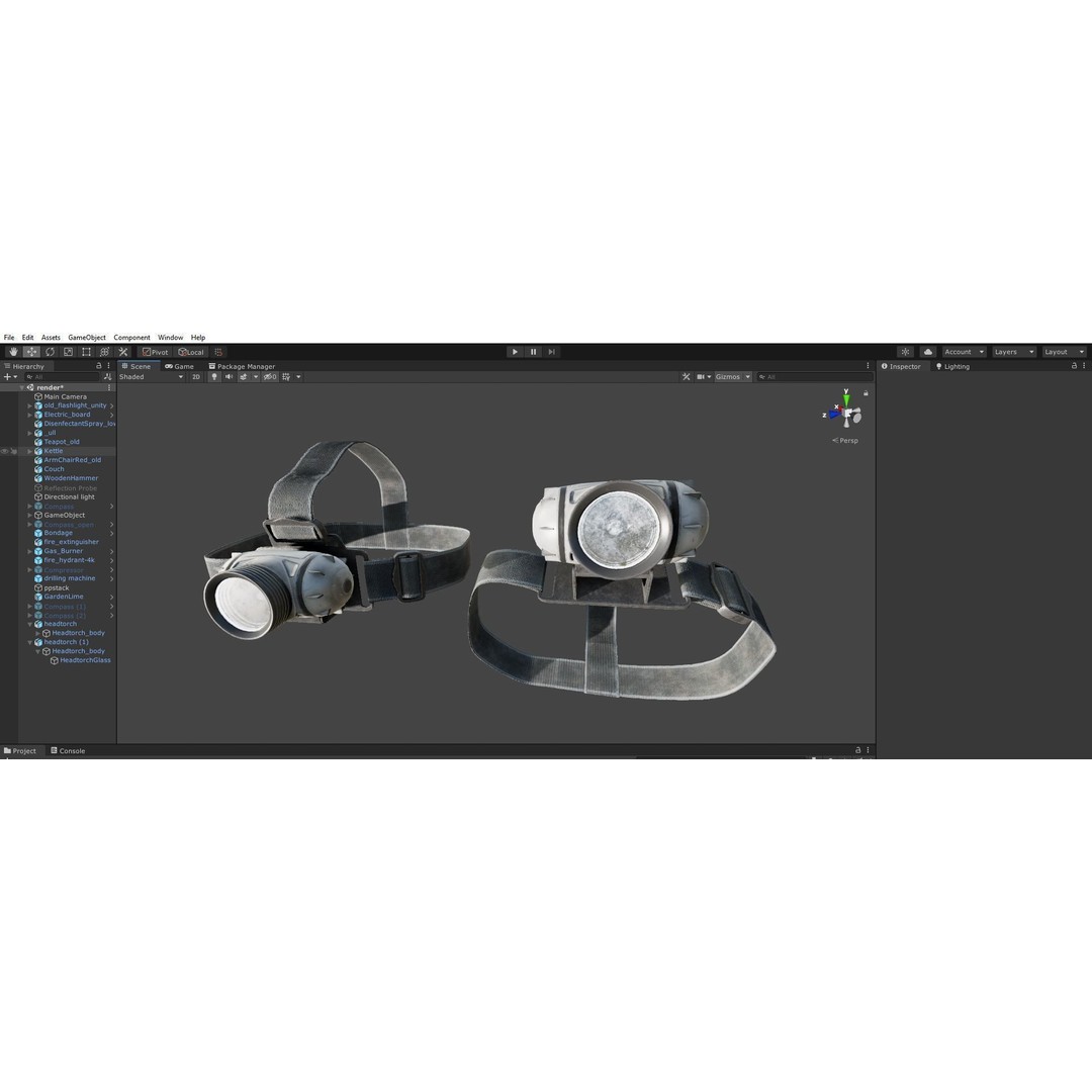 Headlamp Flashlight 3D Model – Low Poly Game Ready PBR Asset - View 31