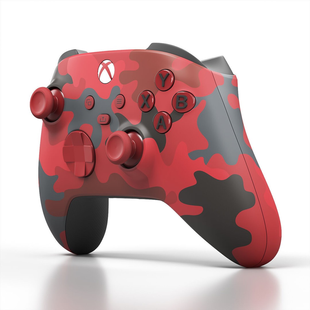 Xbox Series X/S 3D Model – Daystrike Camo Controller, PBR Textures - View 3