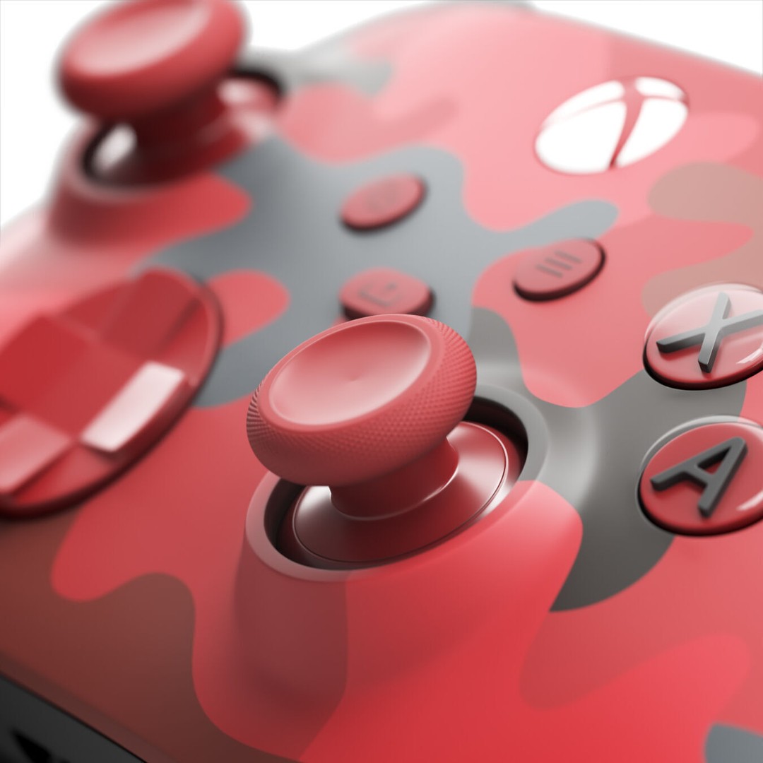 Xbox Series X/S 3D Model – Daystrike Camo Controller, PBR Textures - View 6