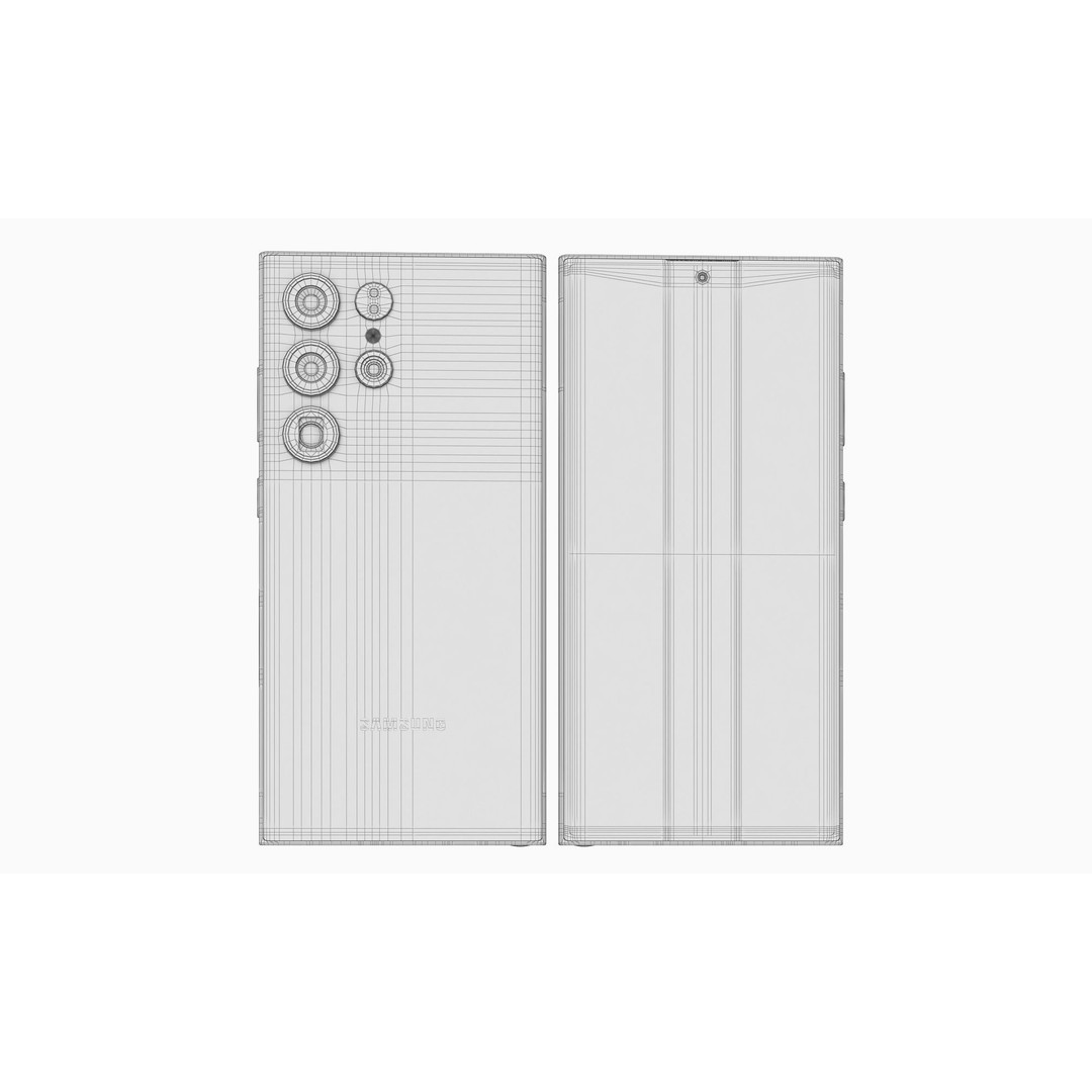 Samsung Galaxy S24 Ultra 3D Model – Realistic Mobile Phone Asset, FBX, OBJ - View 17