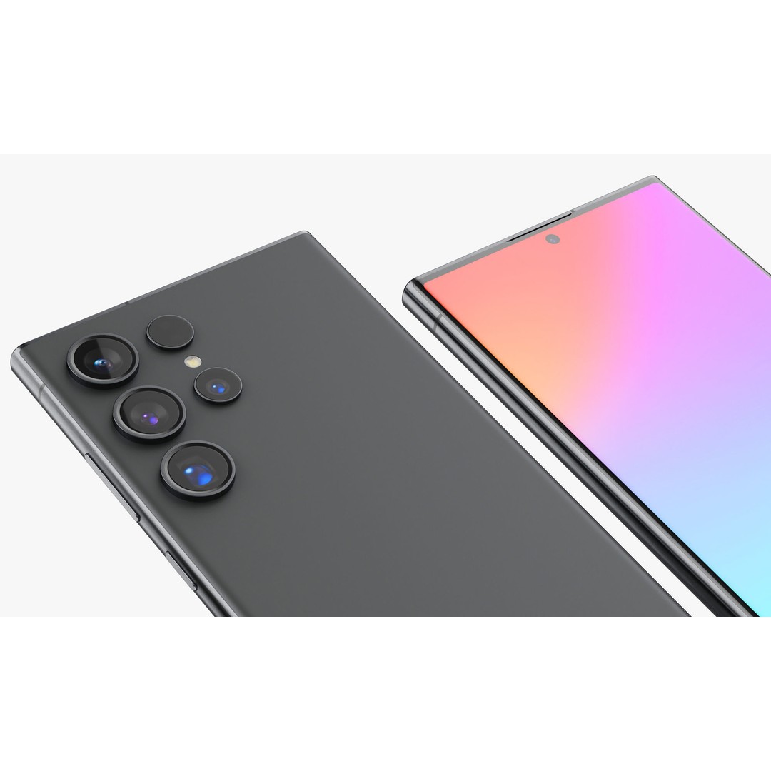 Samsung Galaxy S24 Ultra 3D Model – Realistic Mobile Phone Asset, FBX, OBJ - View 7