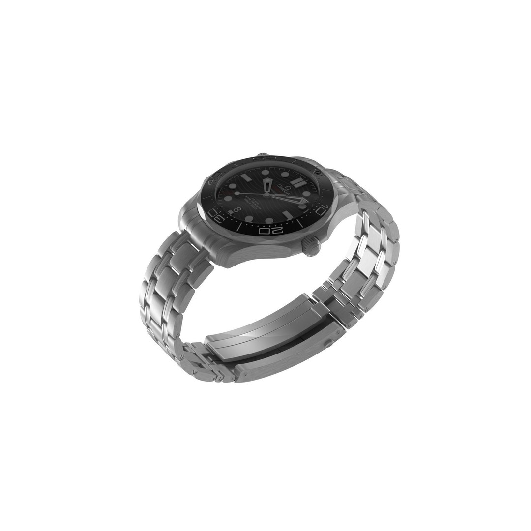 Omega Seamaster Diver 3D Model – PBR Textured, Game-Ready Formats - View 11