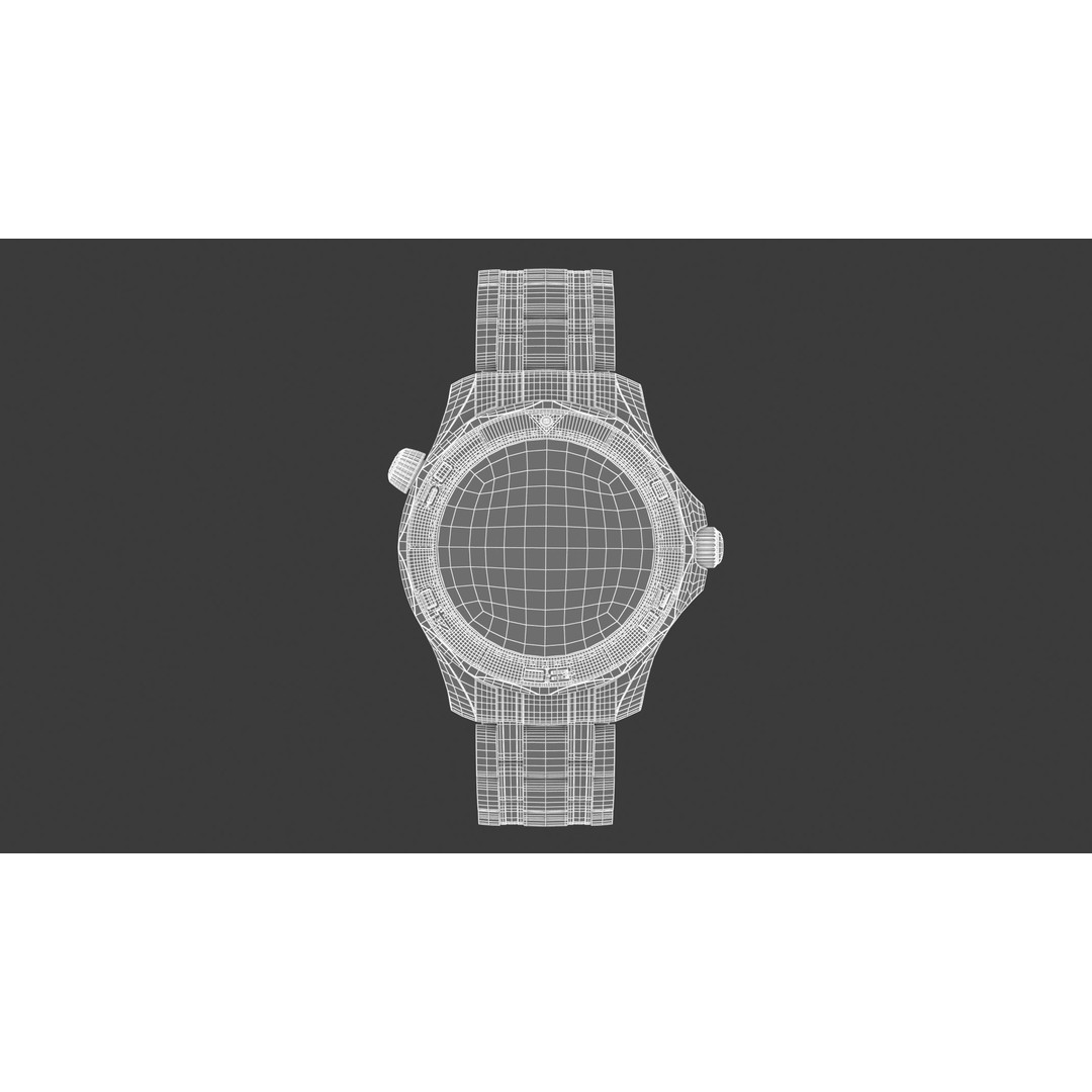 Omega Seamaster Diver 3D Model – PBR Textured, Game-Ready Formats - View 12