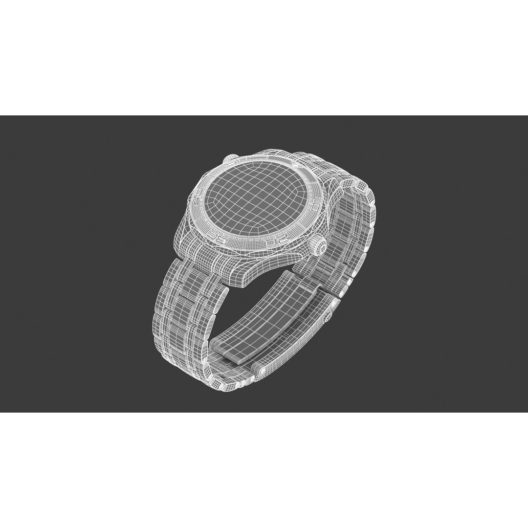 Omega Seamaster Diver 3D Model – PBR Textured, Game-Ready Formats - View 13