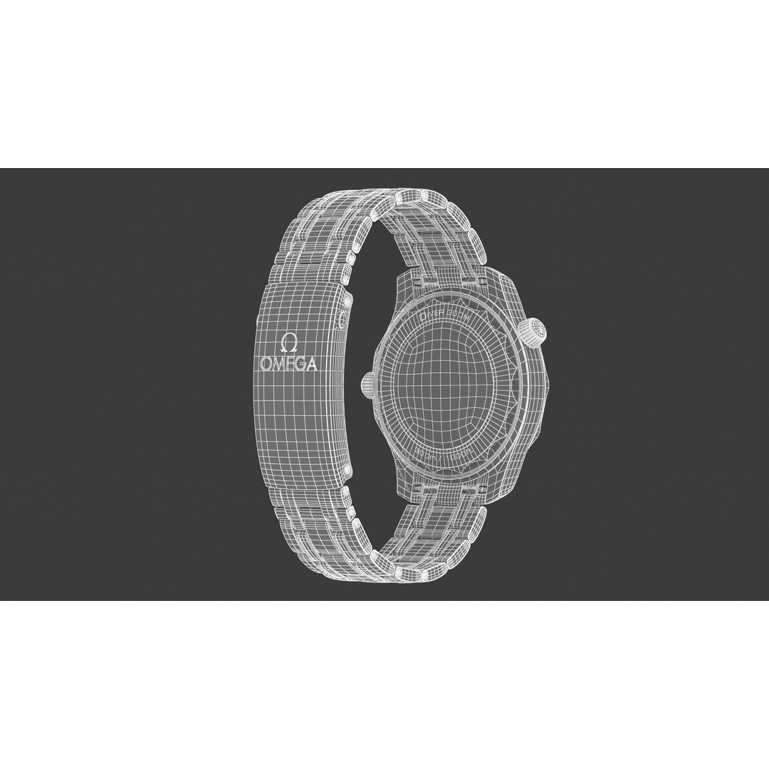 Omega Seamaster Diver 3D Model – PBR Textured, Game-Ready Formats - View 17