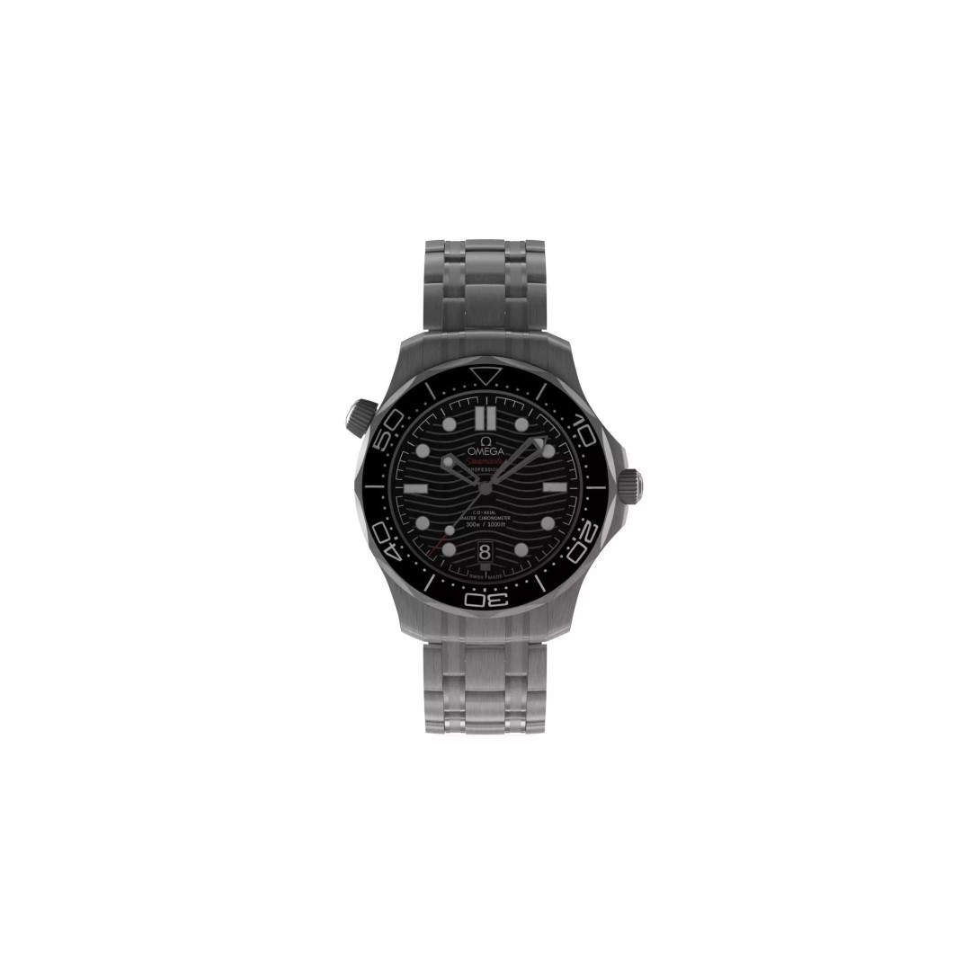 Omega Seamaster Diver 3D Model – PBR Textured, Game-Ready Formats - View 2