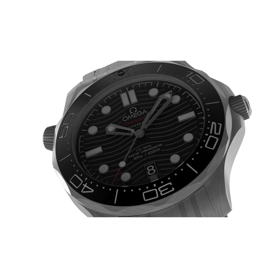Omega Seamaster Diver 3D Model – PBR Textured, Game-Ready Formats - View 4