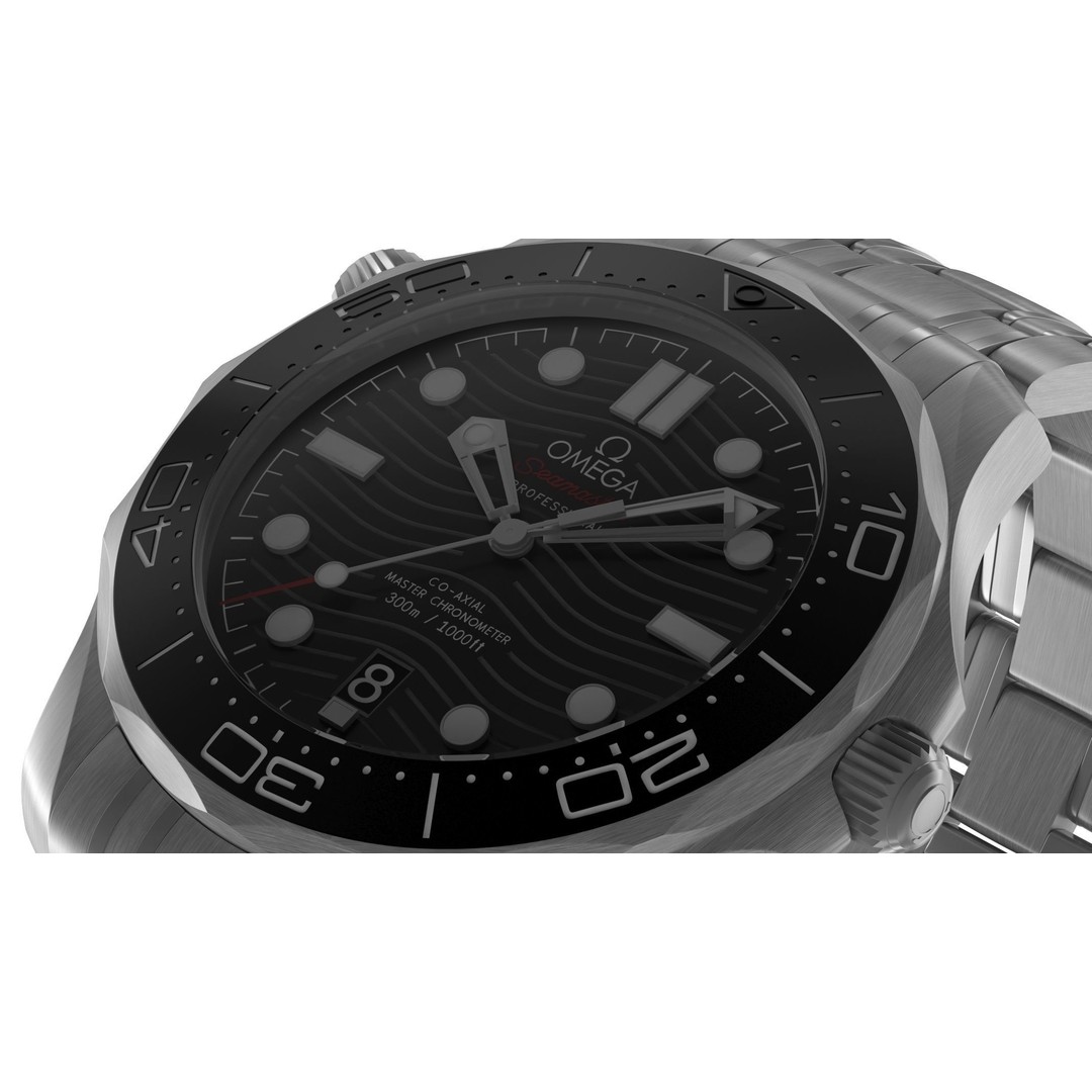 Omega Seamaster Diver 3D Model – PBR Textured, Game-Ready Formats - View 5