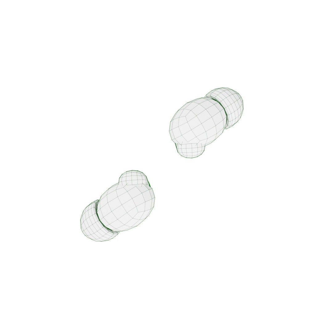 Luxurious Earphones 3D Model – Low Poly Wireless Audio Asset, Blender