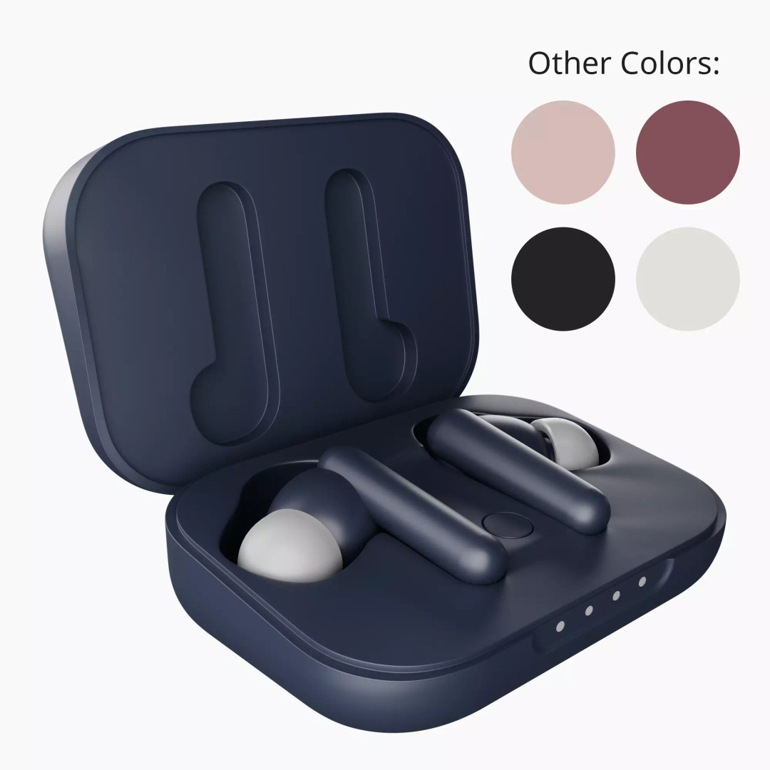 Luxurious Earphones 3D Model – Low Poly Wireless Audio Asset, Blender - View 2