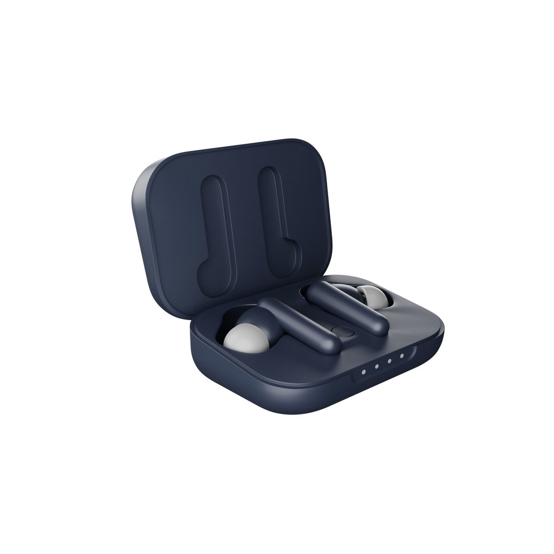 Luxurious Earphones 3D Model – Low Poly Wireless Audio Asset, Blender - View 3