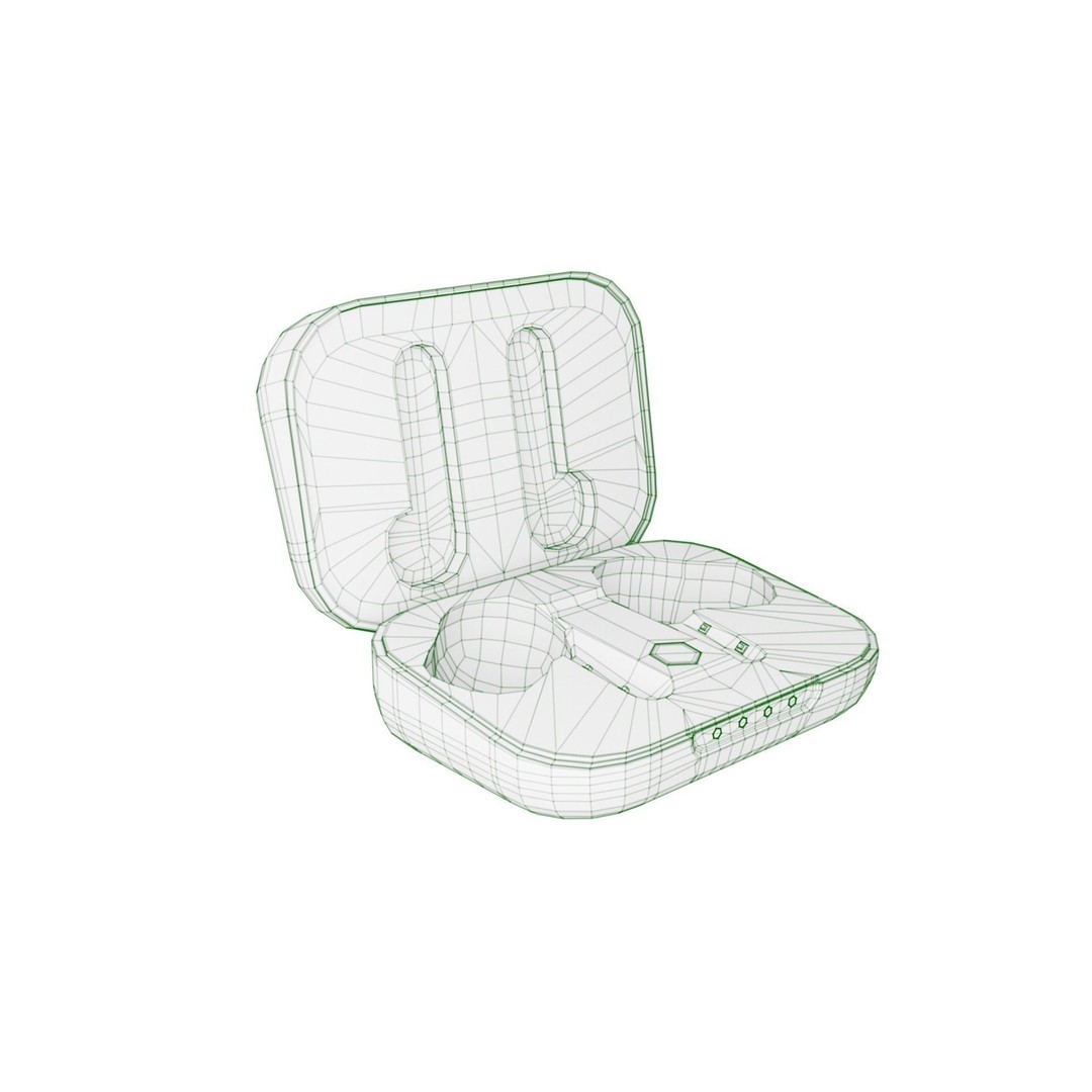 Luxurious Earphones 3D Model – Low Poly Wireless Audio Asset, Blender - View 78
