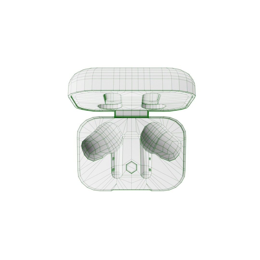 Luxurious Earphones 3D Model – Low Poly Wireless Audio Asset, Blender - View 83