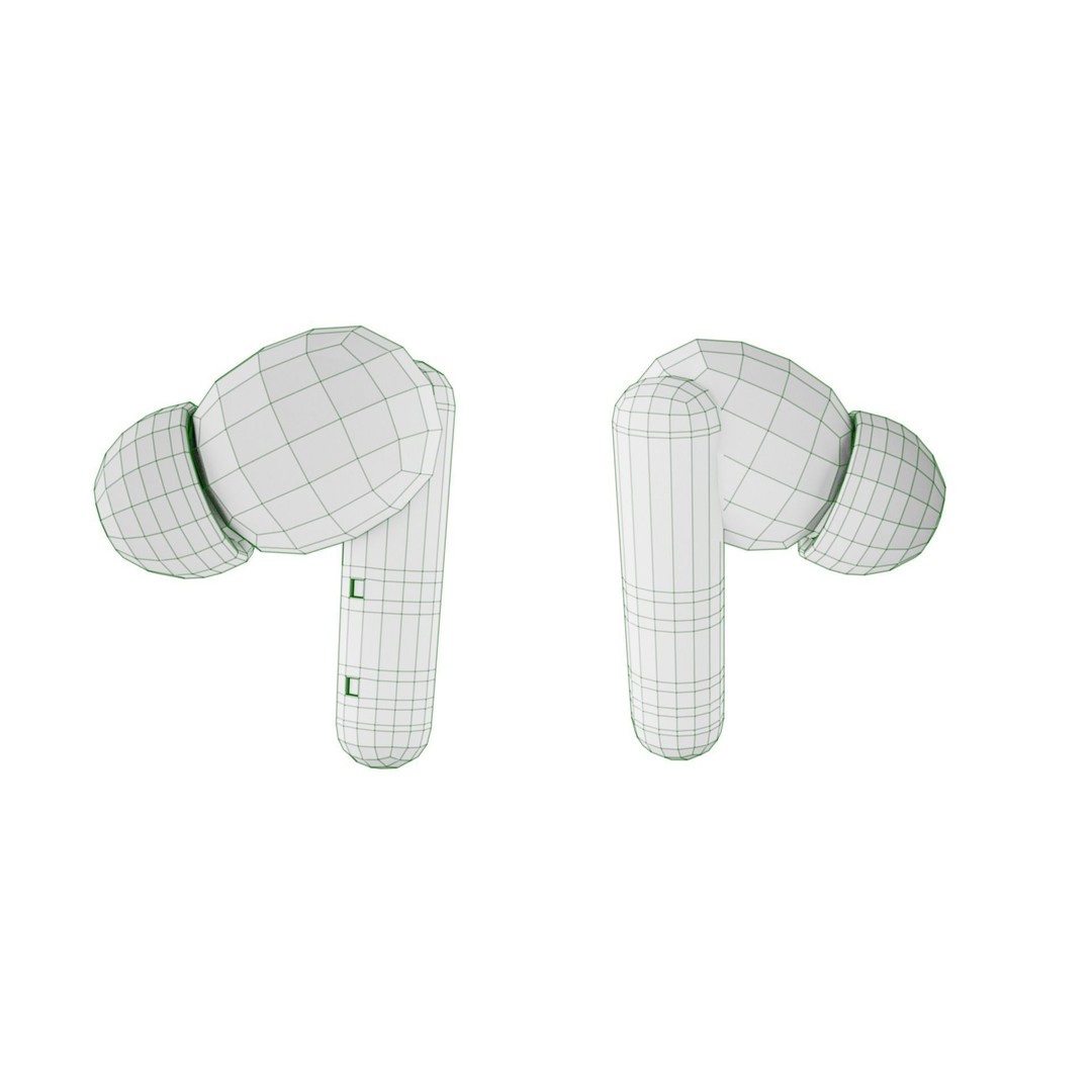 Luxurious Earphones 3D Model – Low Poly Wireless Audio Asset, Blender - View 85