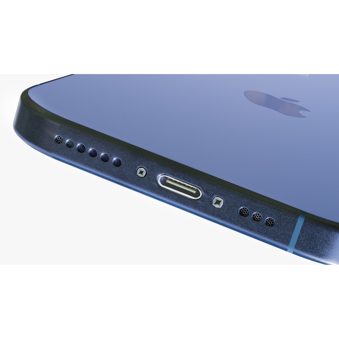 Apple iPhone 16 3D Model – Low Poly Game Asset, FBX, Blender - View 13
