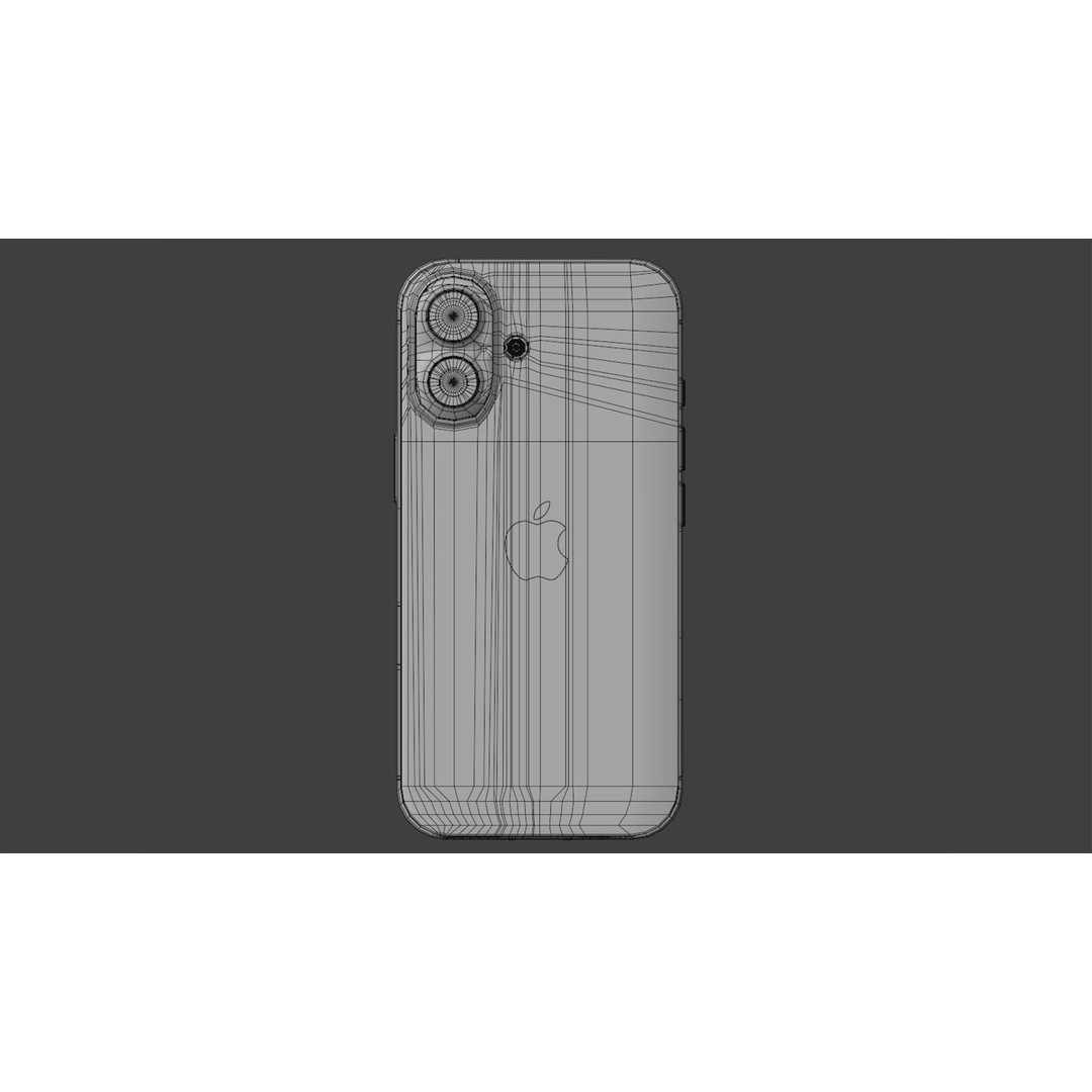 Apple iPhone 16 3D Model – Low Poly Game Asset, FBX, Blender - View 16