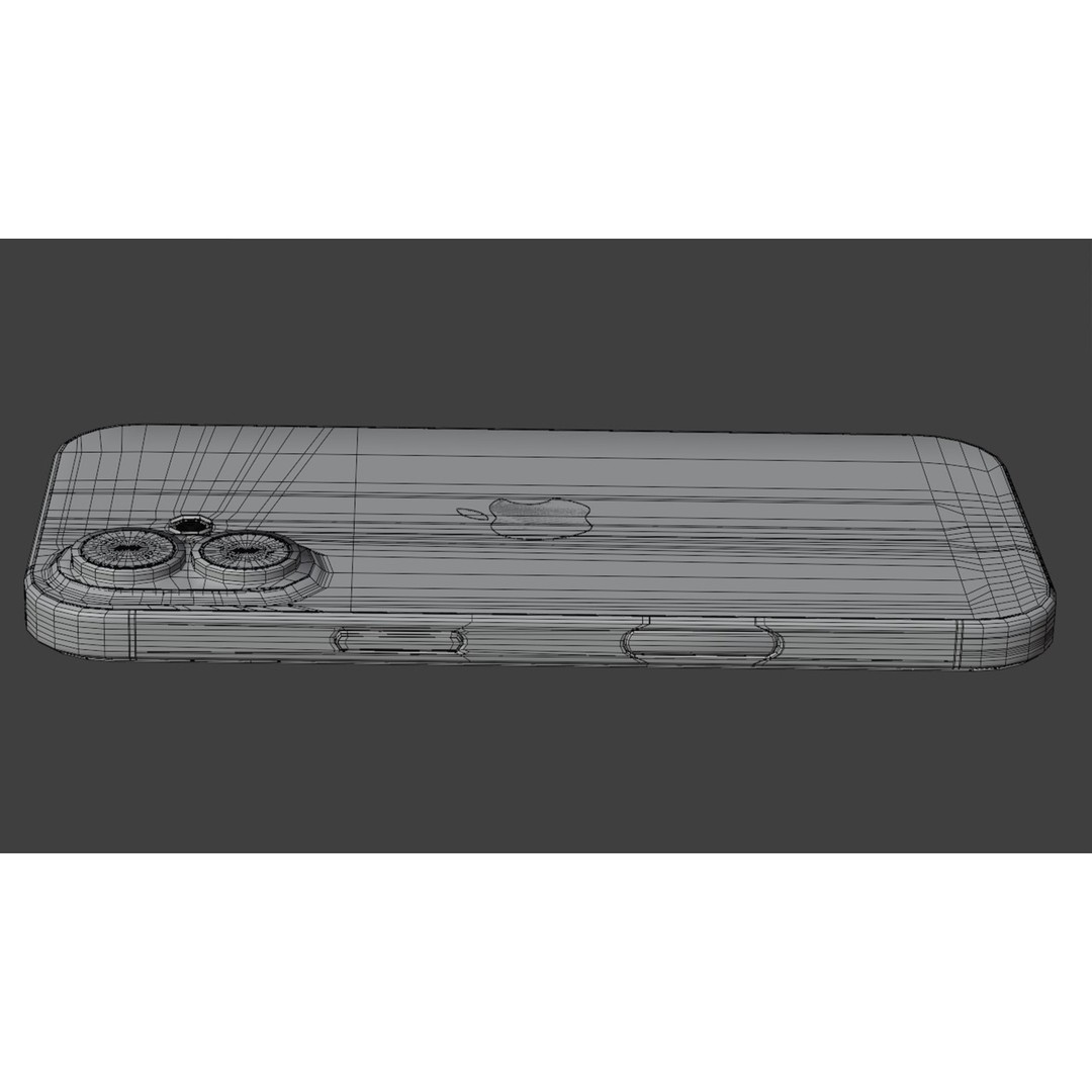 Apple iPhone 16 3D Model – Low Poly Game Asset, FBX, Blender - View 20