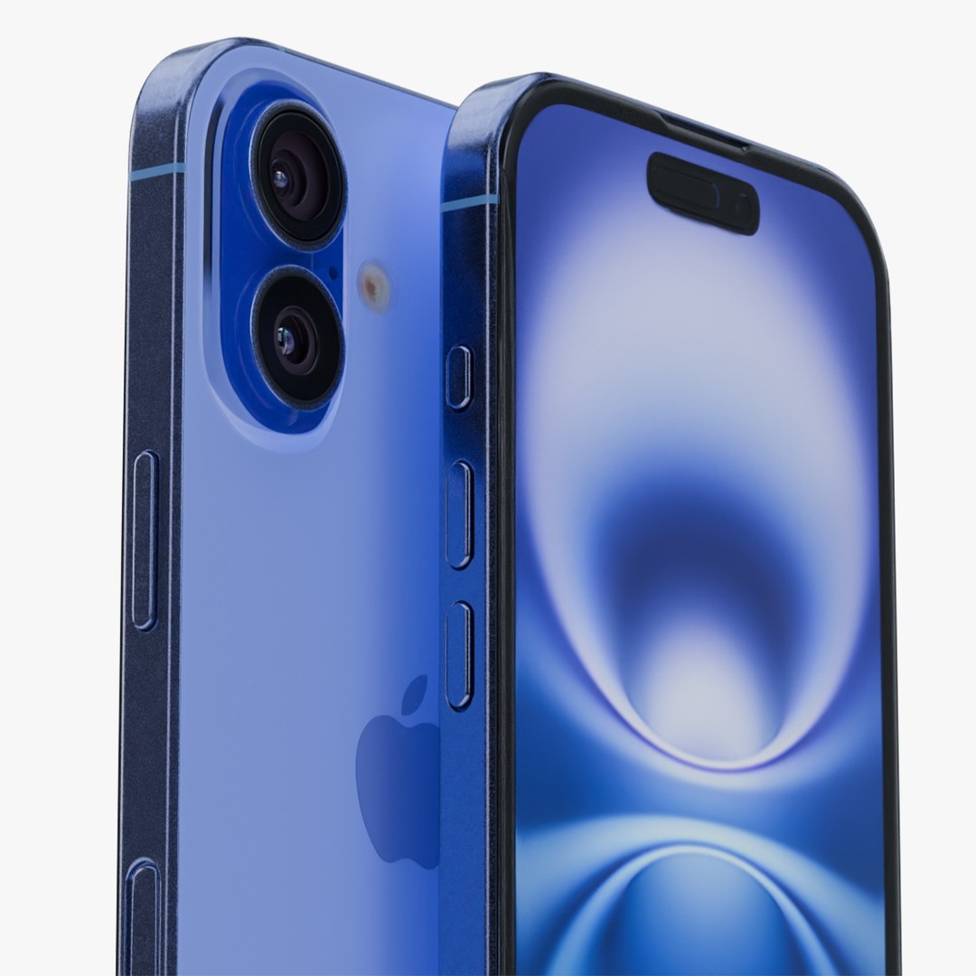 Apple iPhone 16 3D Model – Low Poly Game Asset, FBX, Blender - View 7
