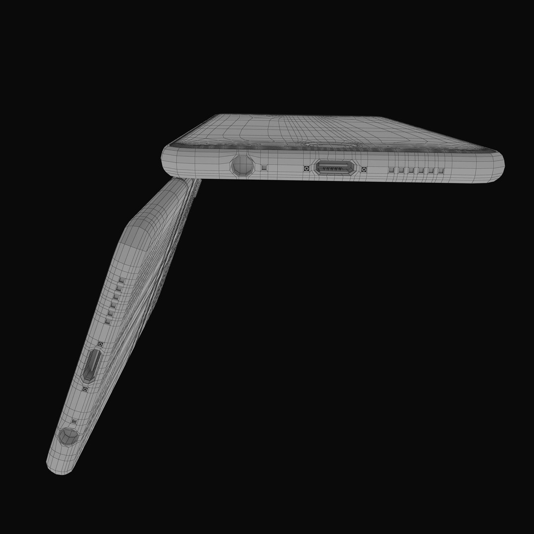 Apple iPhone 6 3D Model – Low Poly Space Gray Game Asset, FBX & OBJ - View 27