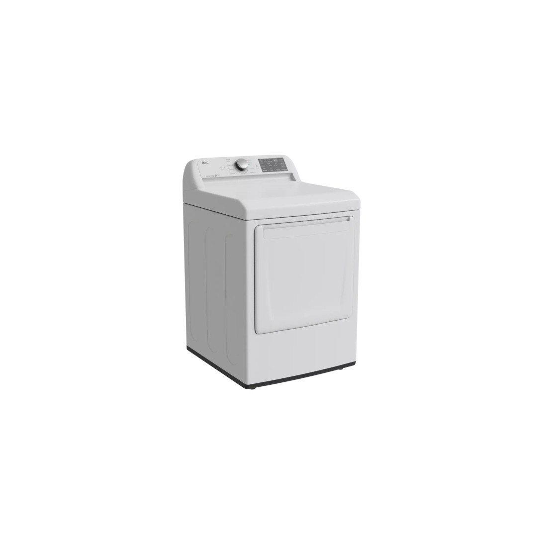 White Front Load Dry Washing Machine 3D Model – Low Poly, PBR Textures, Blender - View 2