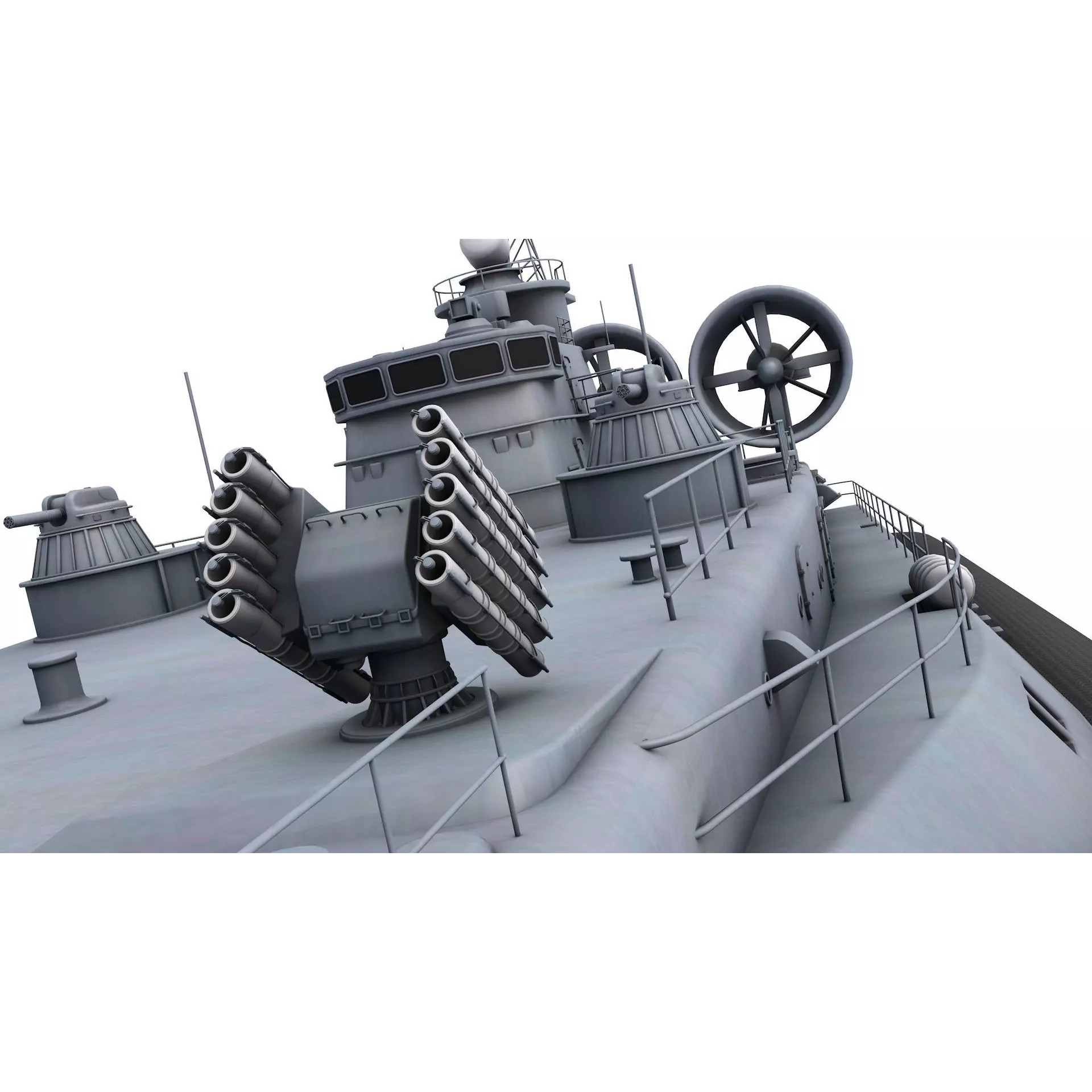Zubr-class LCAC - Game-Ready 3D Model - View 5