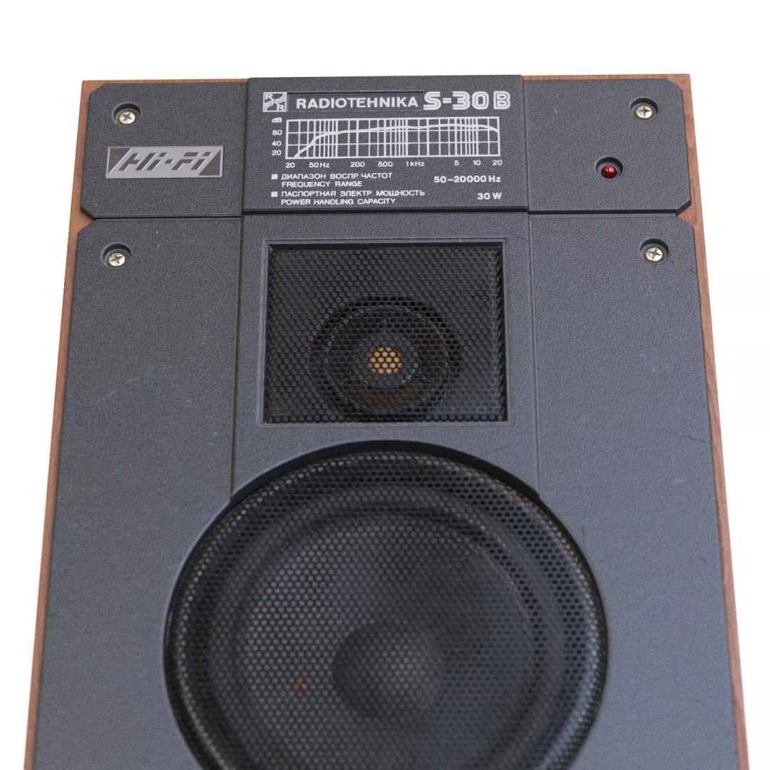 Radiotehnika S30B Speakers 3D Model – Vintage Audio System, PBR Textures - View 10