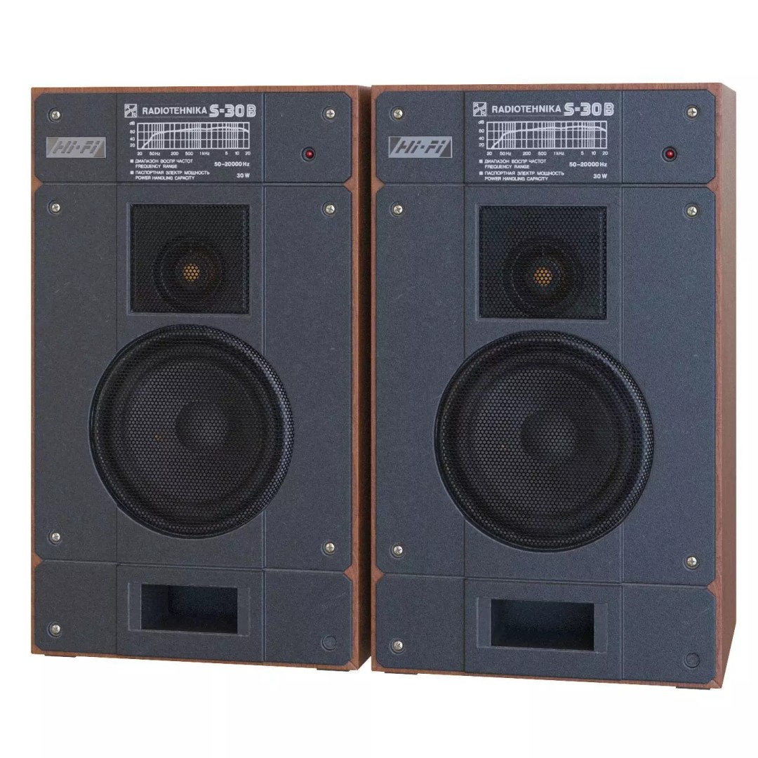 Radiotehnika S30B Speakers 3D Model – Vintage Audio System, PBR Textures - View 11