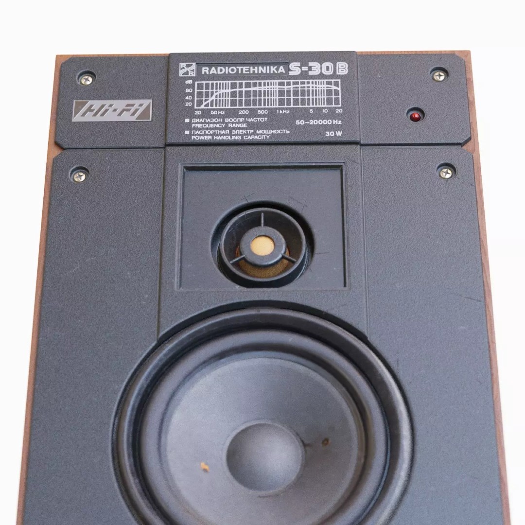 Radiotehnika S30B Speakers 3D Model – Vintage Audio System, PBR Textures - View 16