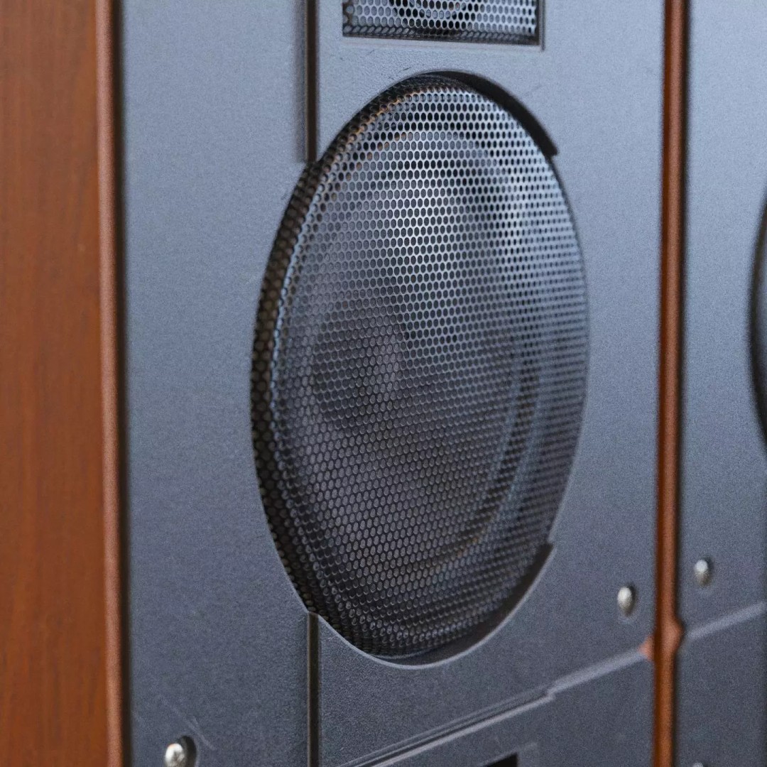 Radiotehnika S30B Speakers 3D Model – Vintage Audio System, PBR Textures - View 7