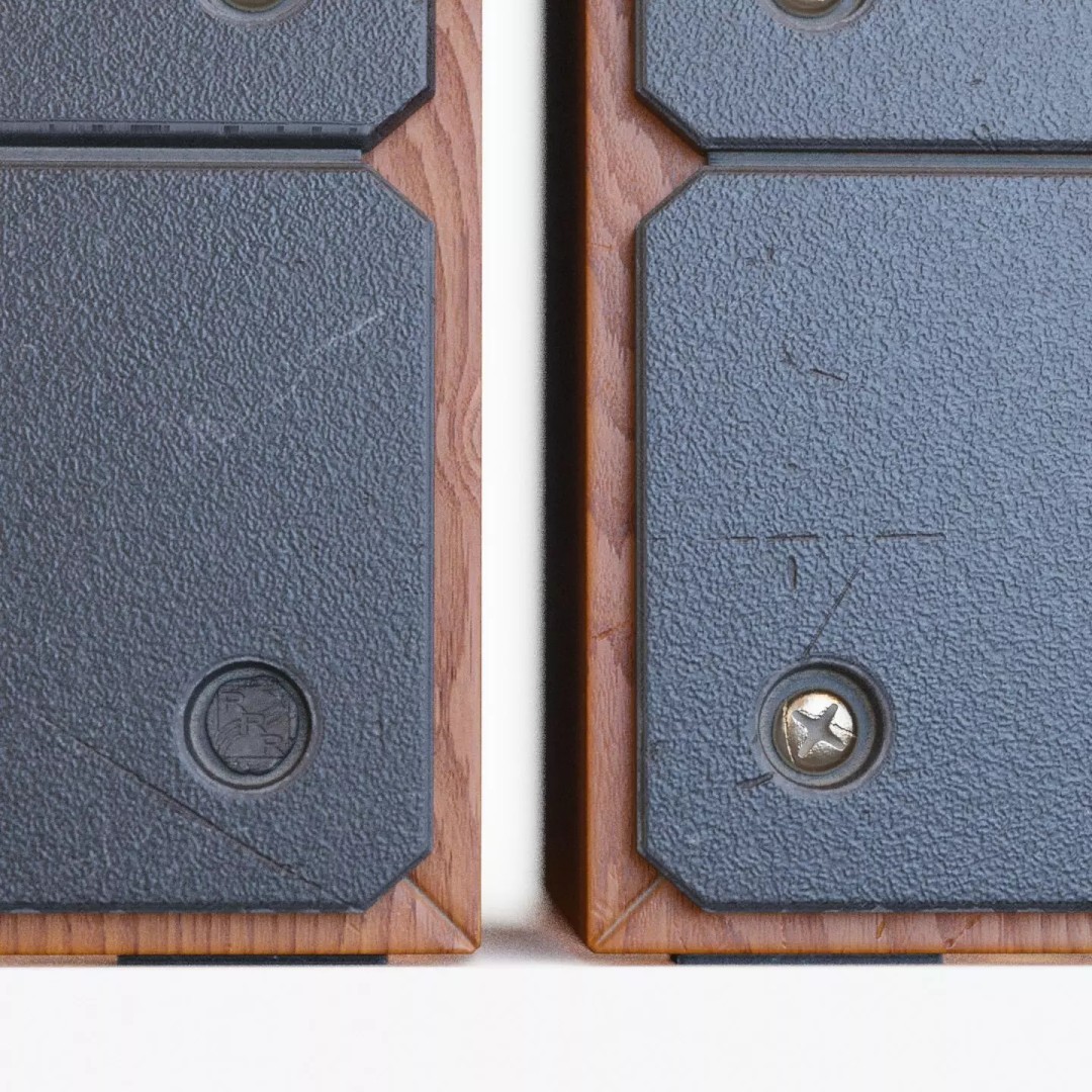 Radiotehnika S30B Speakers 3D Model – Vintage Audio System, PBR Textures - View 8