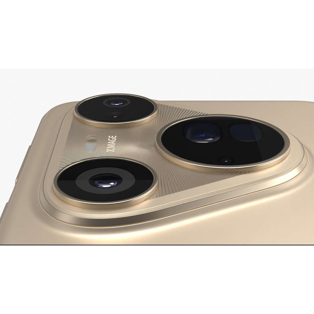 Huawei Pura 80 Ultra 3D Model – Gold & Black Edition, PBR Textures - View 10