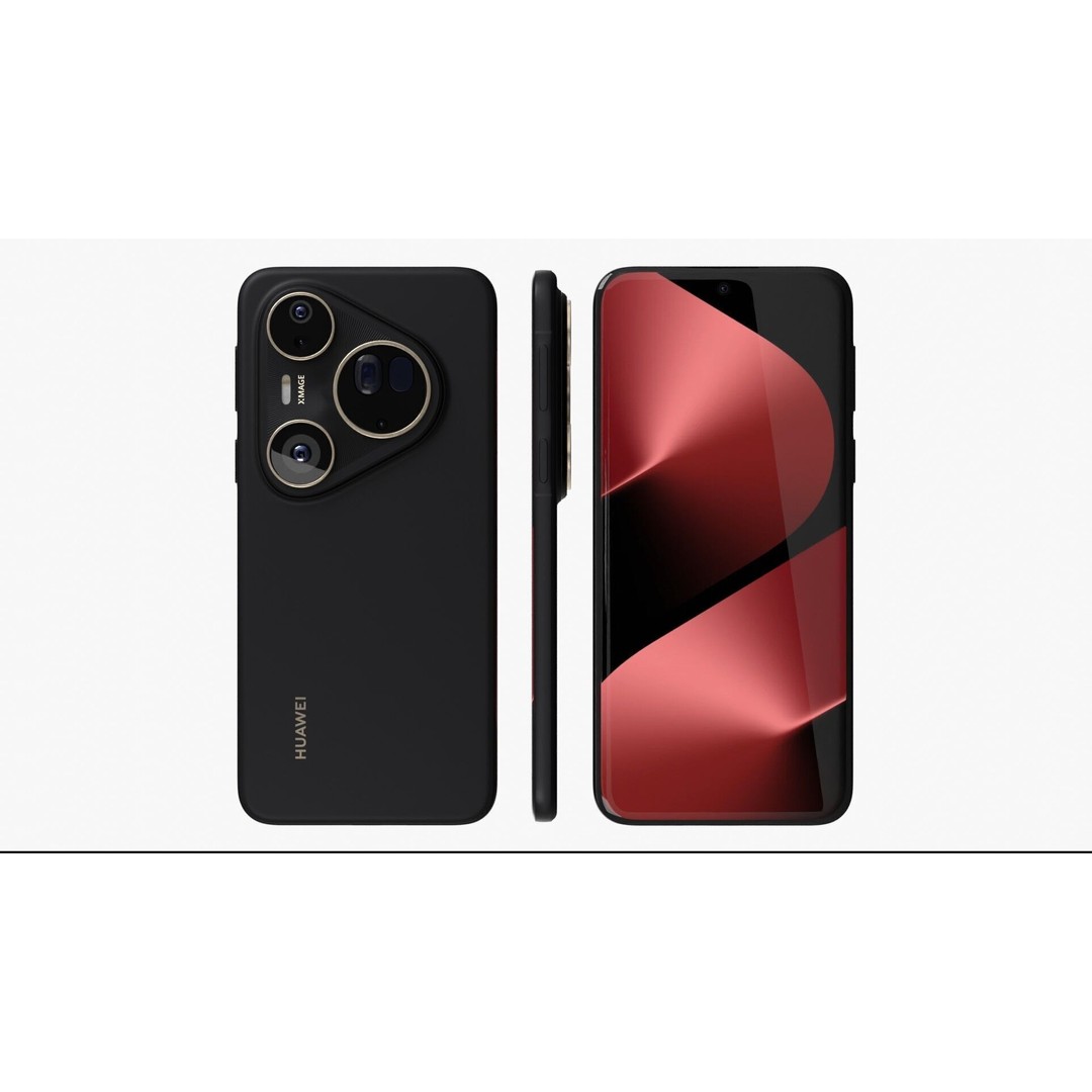 Huawei Pura 80 Ultra 3D Model – Gold & Black Edition, PBR Textures - View 17