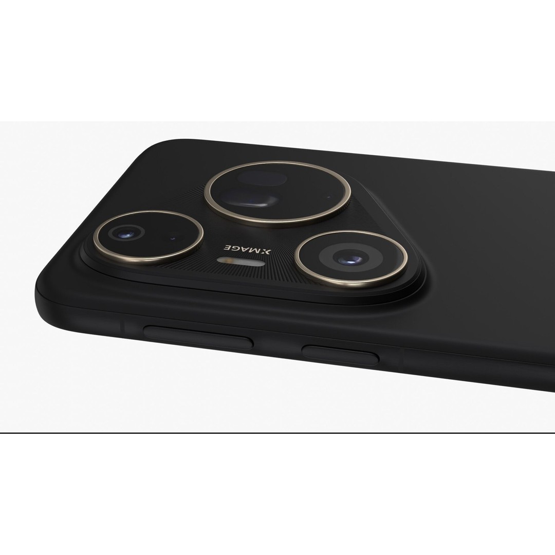 Huawei Pura 80 Ultra 3D Model – Gold & Black Edition, PBR Textures - View 20