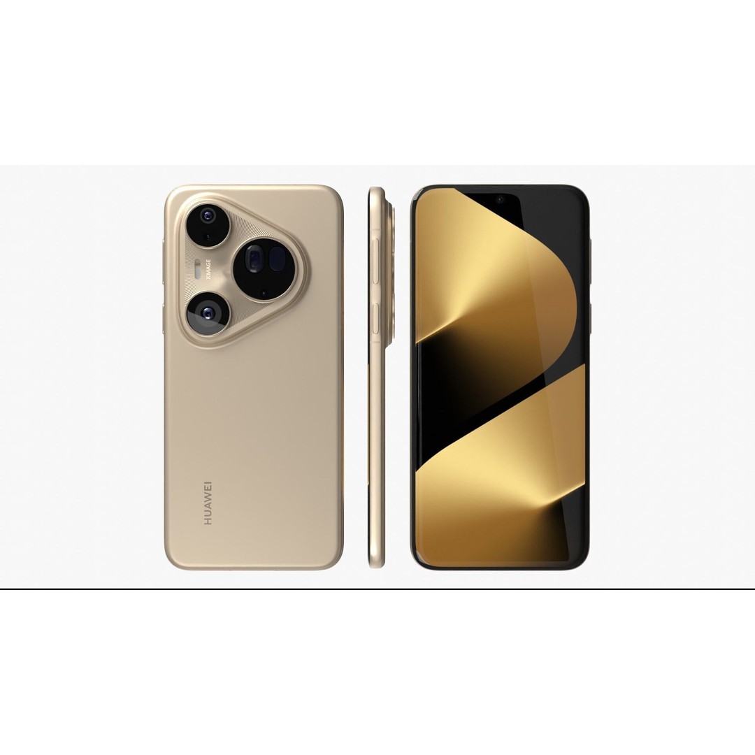 Huawei Pura 80 Ultra 3D Model – Gold & Black Edition, PBR Textures - View 6