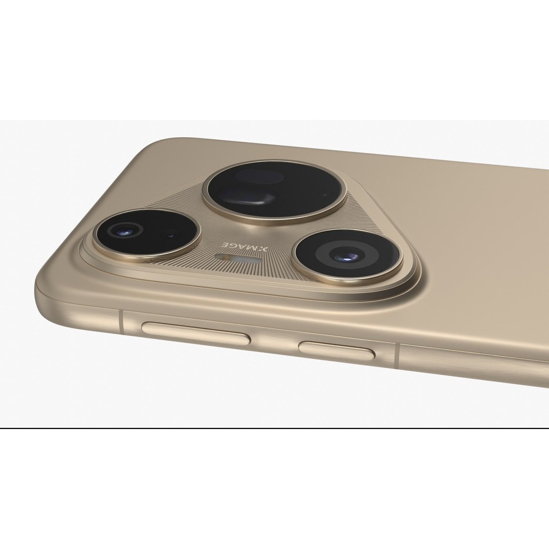 Huawei Pura 80 Ultra 3D Model – Gold & Black Edition, PBR Textures - View 9