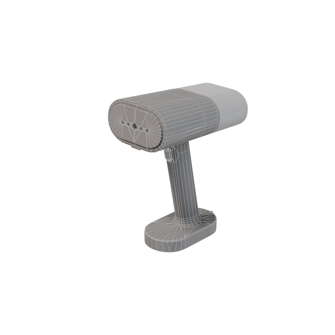 Old Portable Steamer 3D Model – Low Poly Game Ready, FBX - View 14