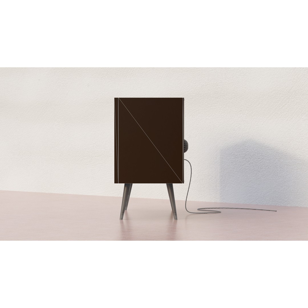 Zenith Super Z Chassis Vintage TV 3D Model – Low Poly PBR Asset, FBX - View 10