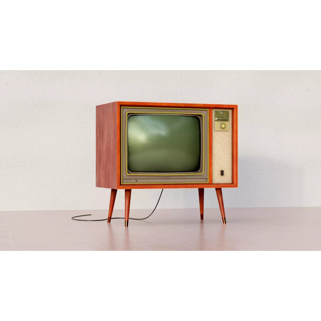 Zenith Super Z Chassis Vintage TV 3D Model – Low Poly PBR Asset, FBX - View 2
