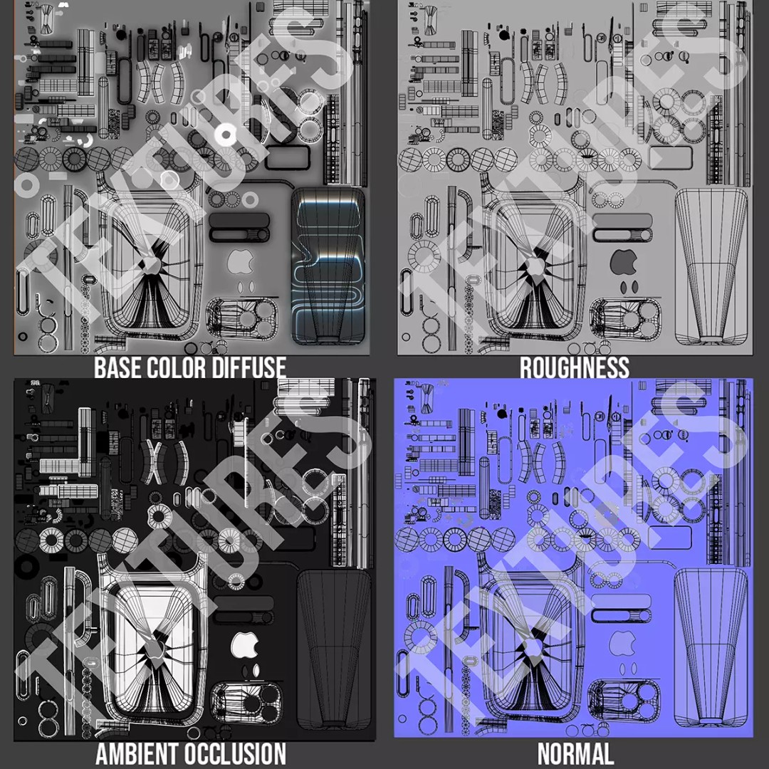 iPhone 17 Pro Max 3D Model – Low Poly Game Asset, Blender, FBX, OBJ