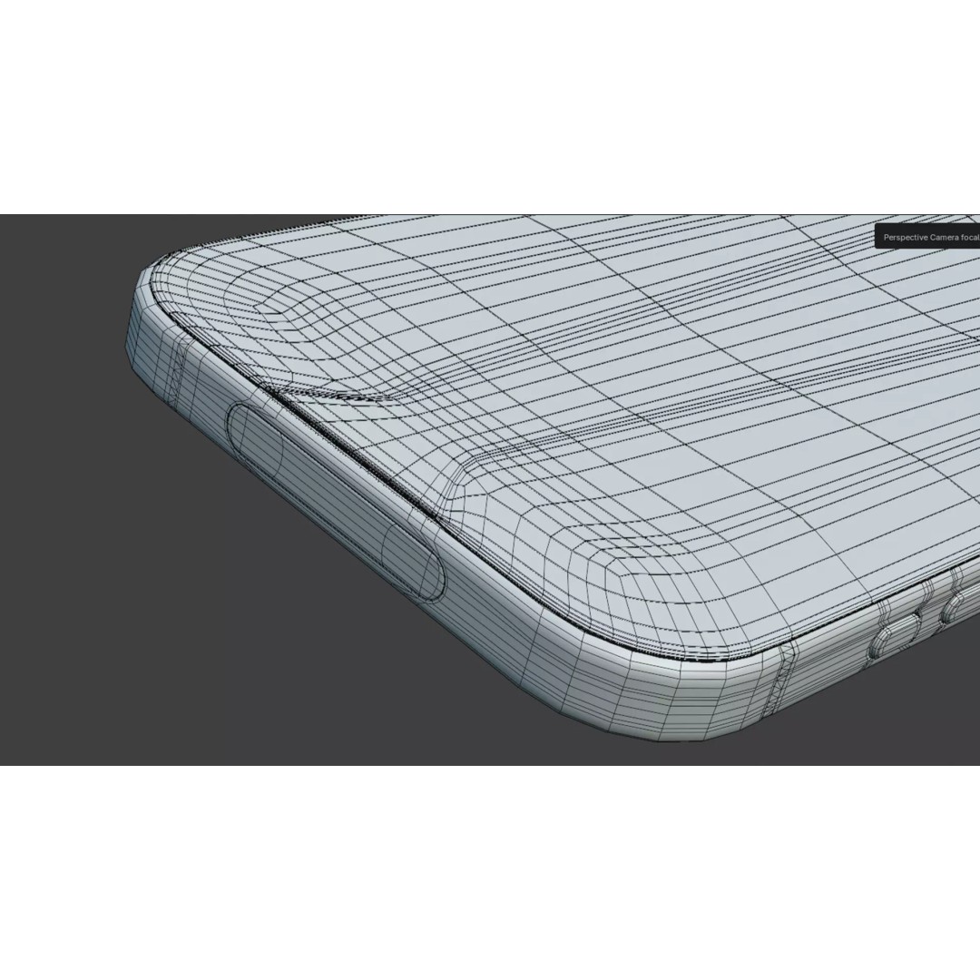 iPhone 17 Pro Max 3D Model – Low Poly Game Asset, Blender, FBX, OBJ - View 19
