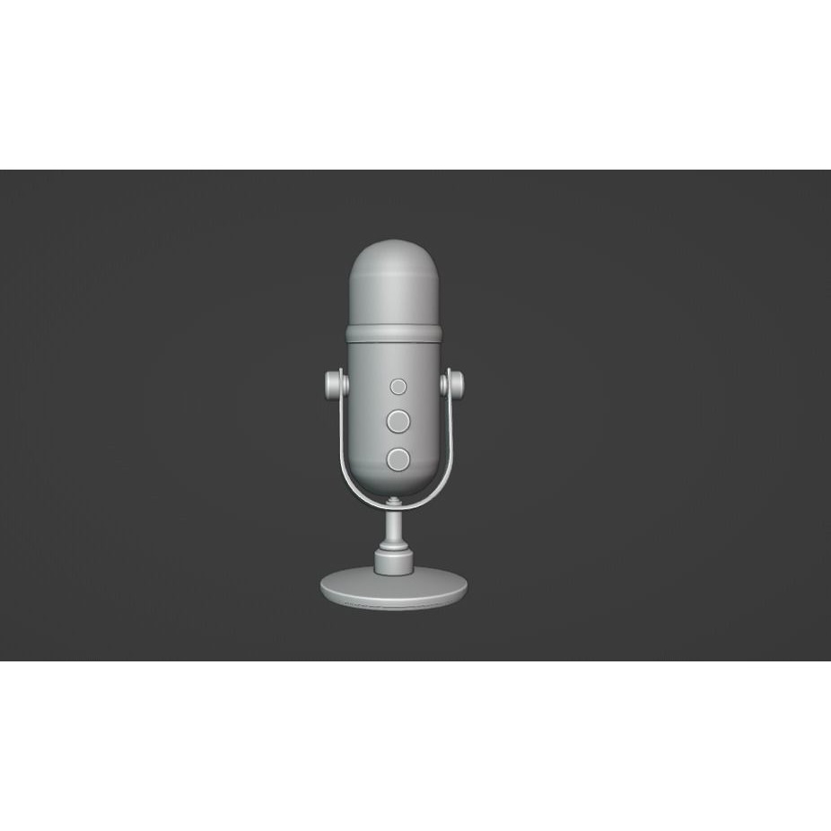 Mic Collection 3D Model – High Poly Audio Asset, FBX, OBJ - View 10