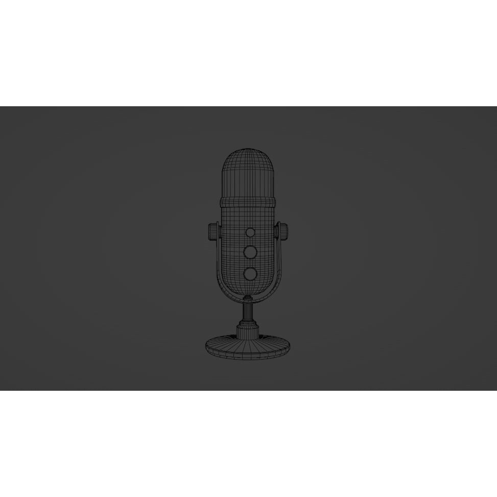 Mic Collection 3D Model – High Poly Audio Asset, FBX, OBJ - View 11
