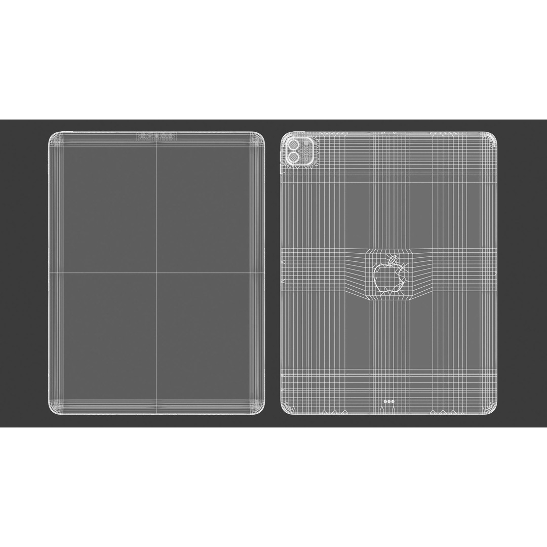 Apple iPad Pro 12 3D Model – High Poly PBR Asset, FBX/OBJ - View 12