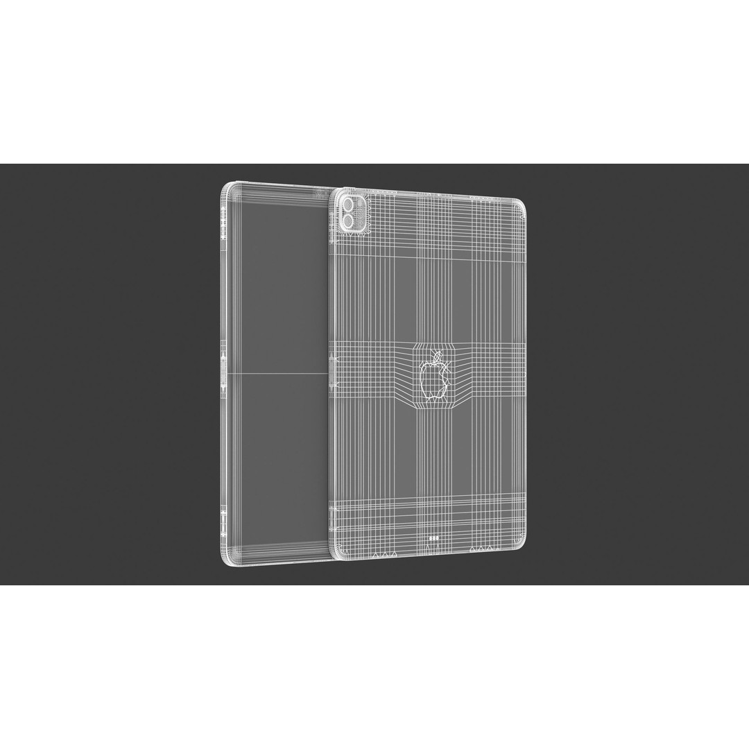 Apple iPad Pro 12 3D Model – High Poly PBR Asset, FBX/OBJ - View 13