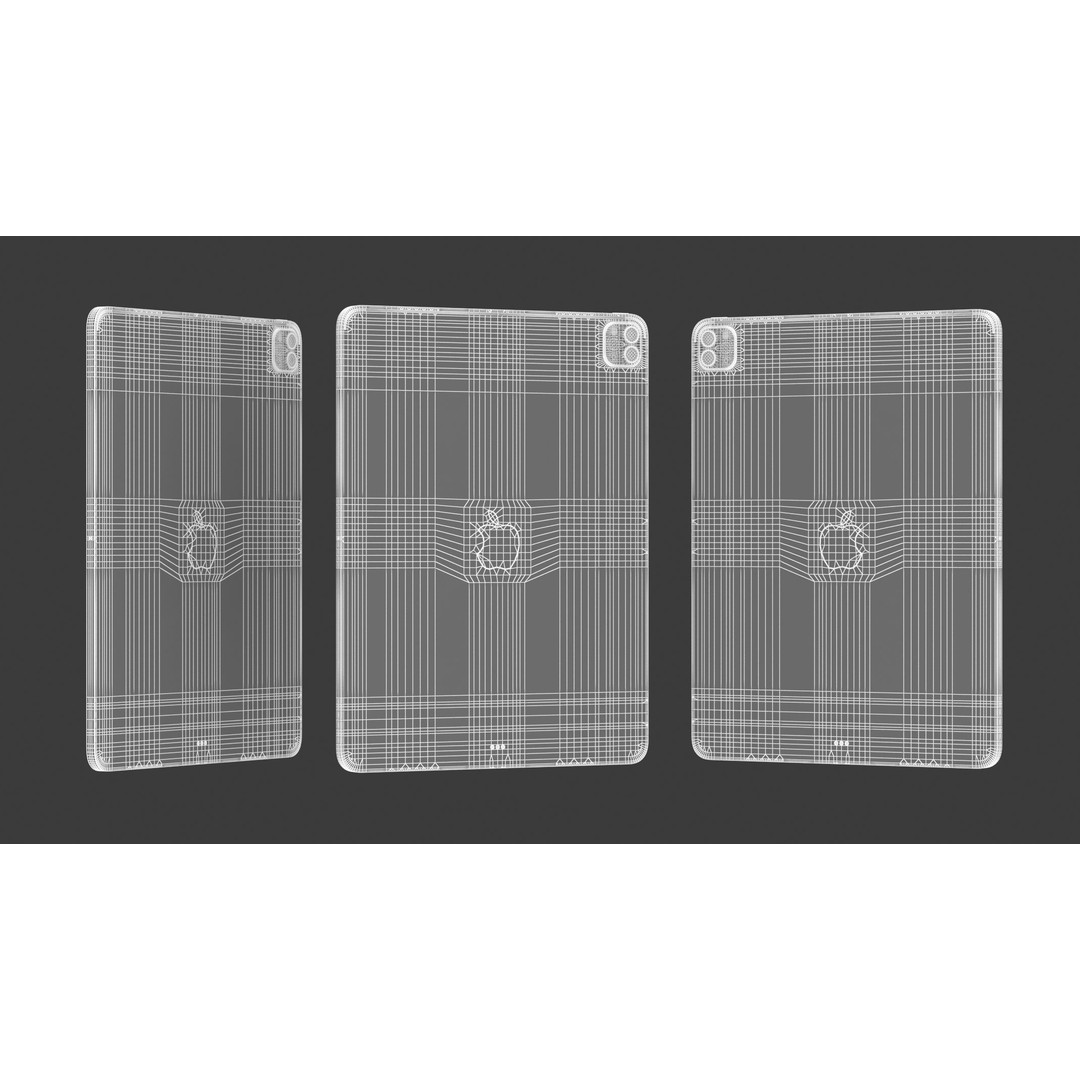 Apple iPad Pro 12 3D Model – High Poly PBR Asset, FBX/OBJ - View 20
